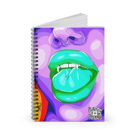 “VAPORWAVE” Spiral Notebook - Ruled Line