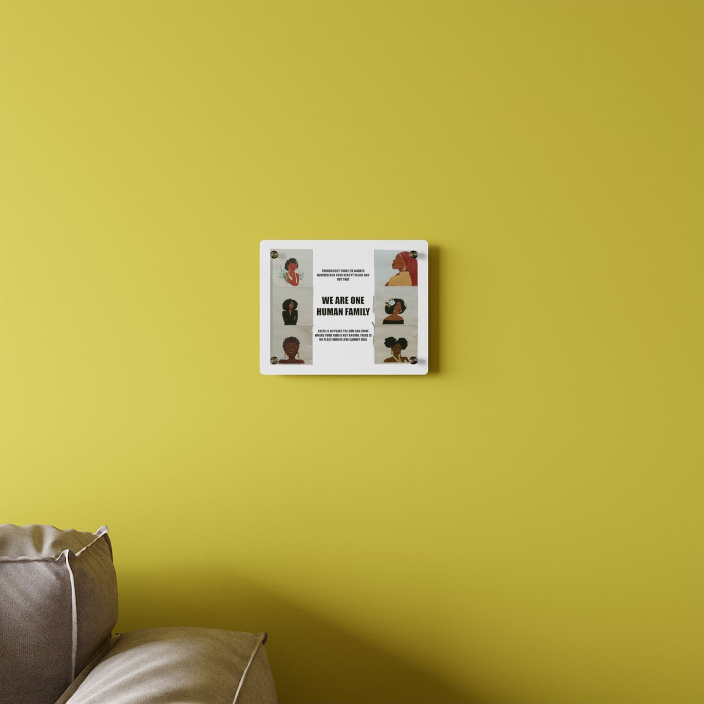 Black Girl Acrylic Wall Art Panels