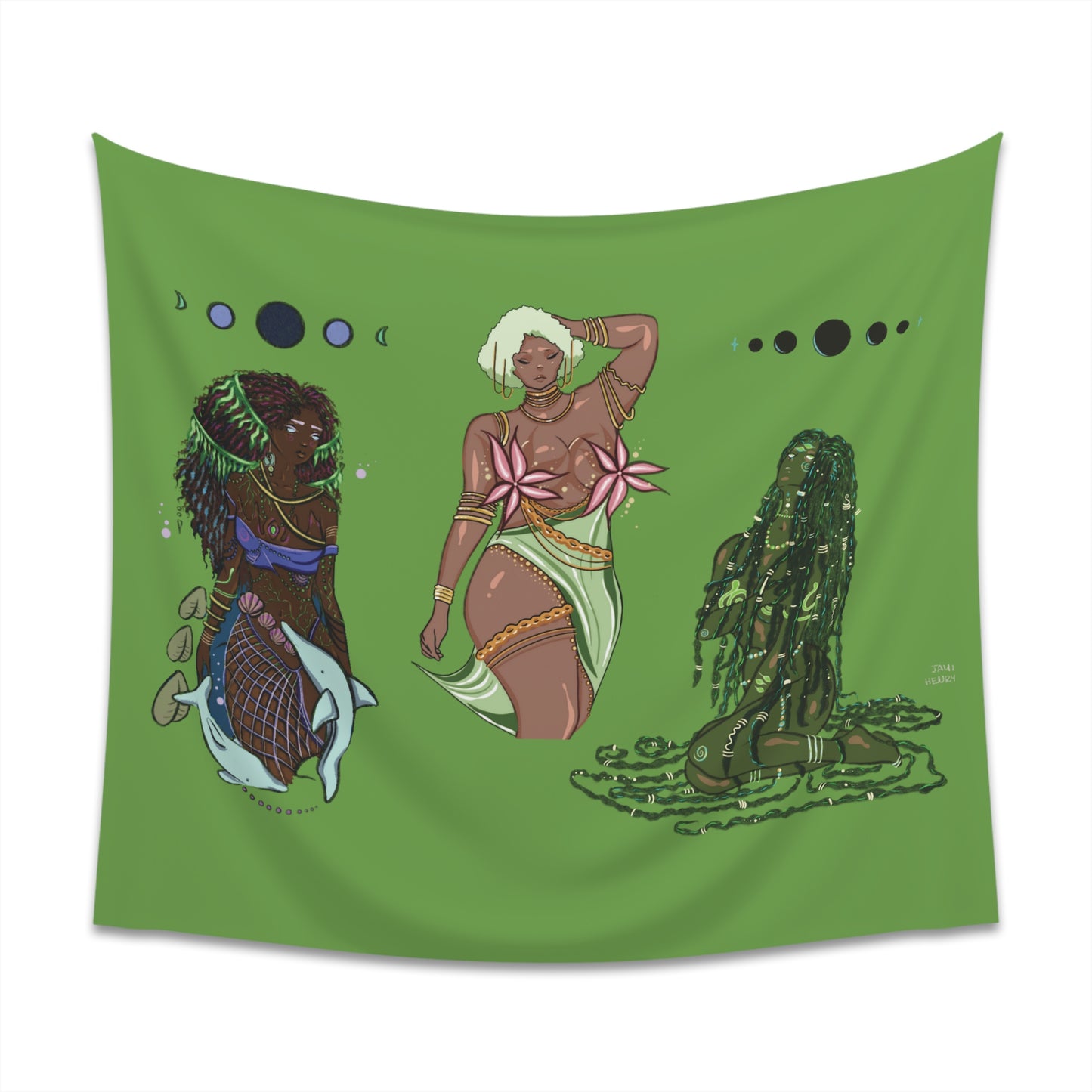 Orishas Printed Wall Tapestry