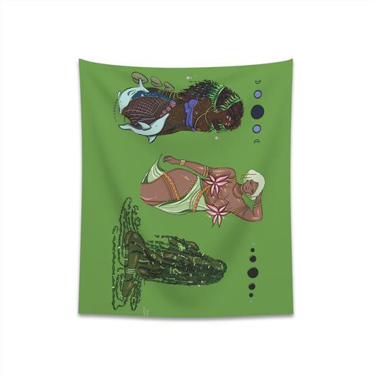 Orishas Printed Wall Tapestry