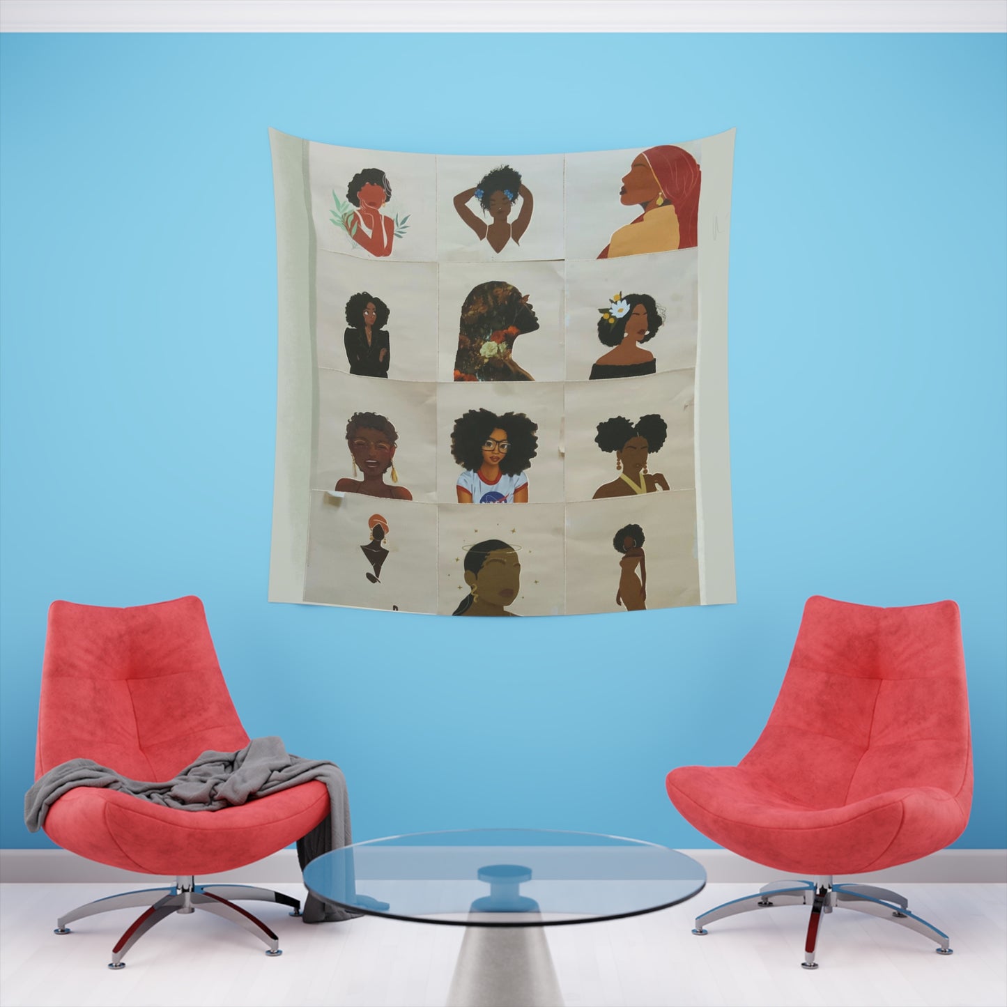 Black Girl Magic Printed Wall Tapestry
