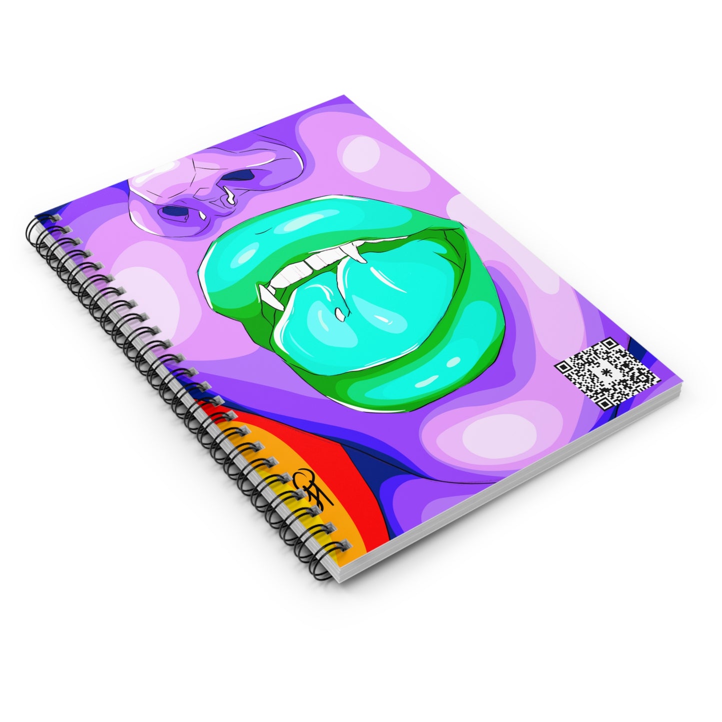 “VAPORWAVE” Spiral Notebook - Ruled Line