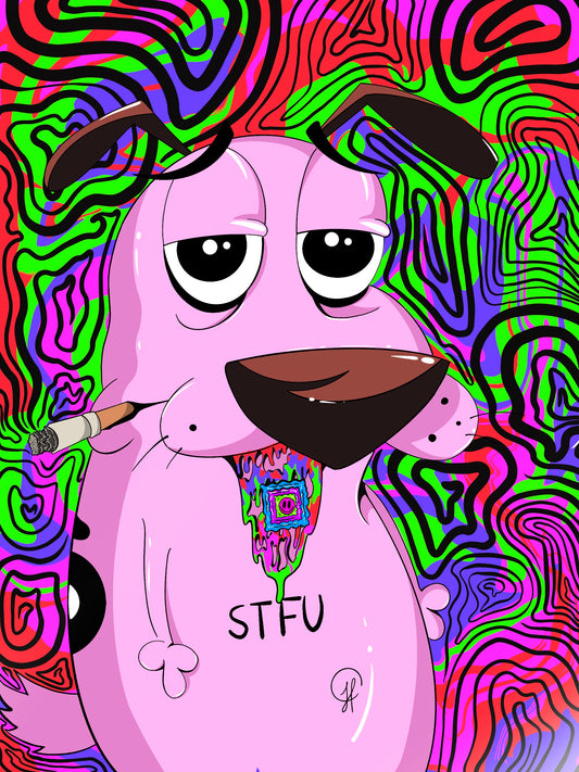 Courage the Cowardly Dog Psychedelic Design