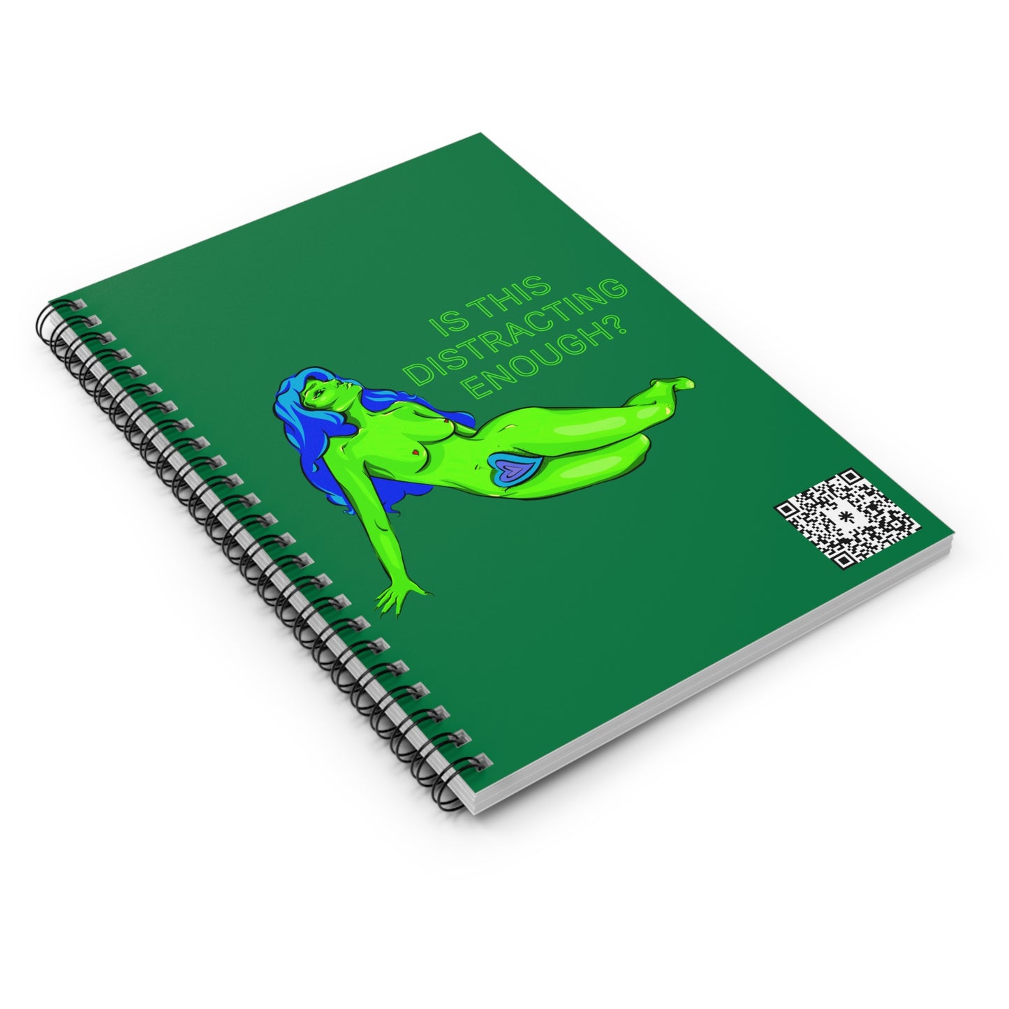 “IS THIS DISTRACTING ENOUGH” Spiral Notebook - Ruled Line