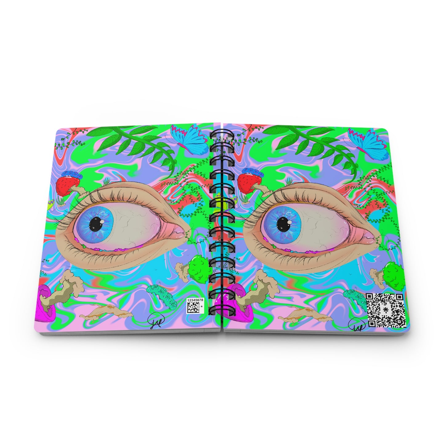 “PSYCHEDELIC EYE” Spiral Bound Journal