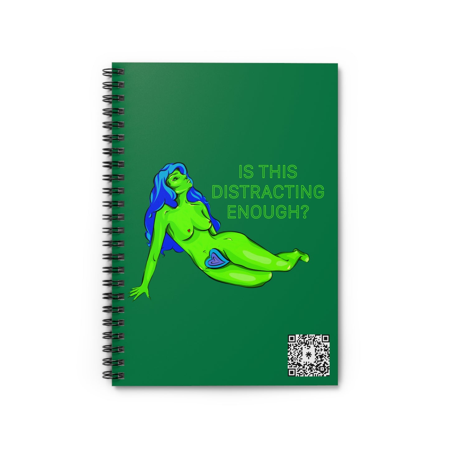 “IS THIS DISTRACTING ENOUGH” Spiral Notebook - Ruled Line